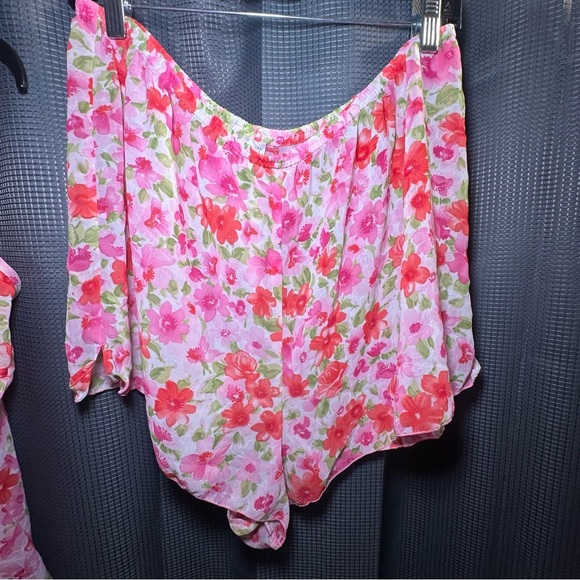 Morgan Taylor Intimates Pink Floral Camisole Set Size XL - Picture 8 of 10